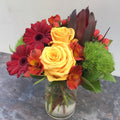 Vibrant Blooms Vase