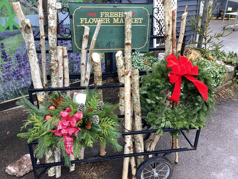 Birch Poles for Holiday Decor