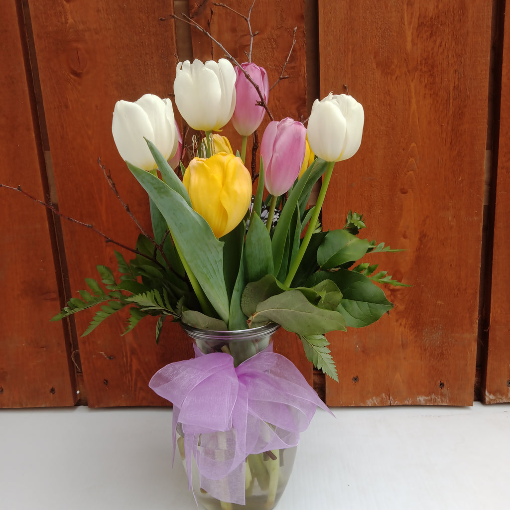 Twiggy Tulips Vase