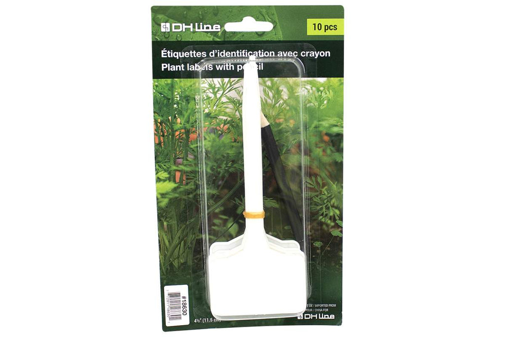 Plant label with pencil