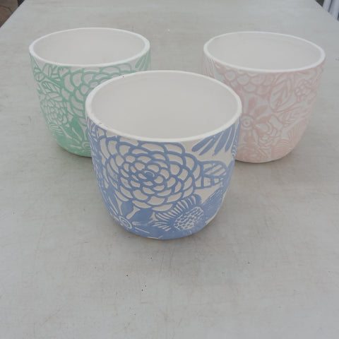 Ceramic Floral Pot