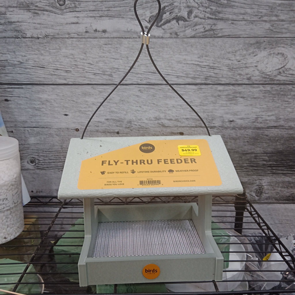 Fly Thru Bird Feeder (Sage Green)