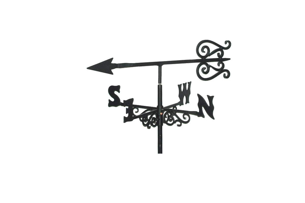 Wrought Iron Arrow Weathervane & Directions